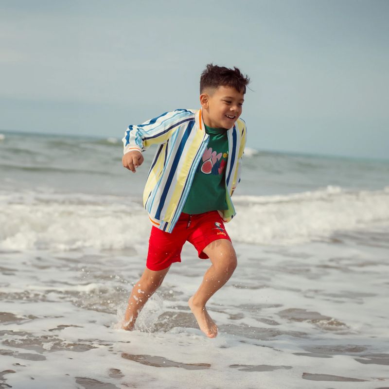 Kurtka dziecięca KID STORY Bio Finishing Bomberka colorful stripes 2