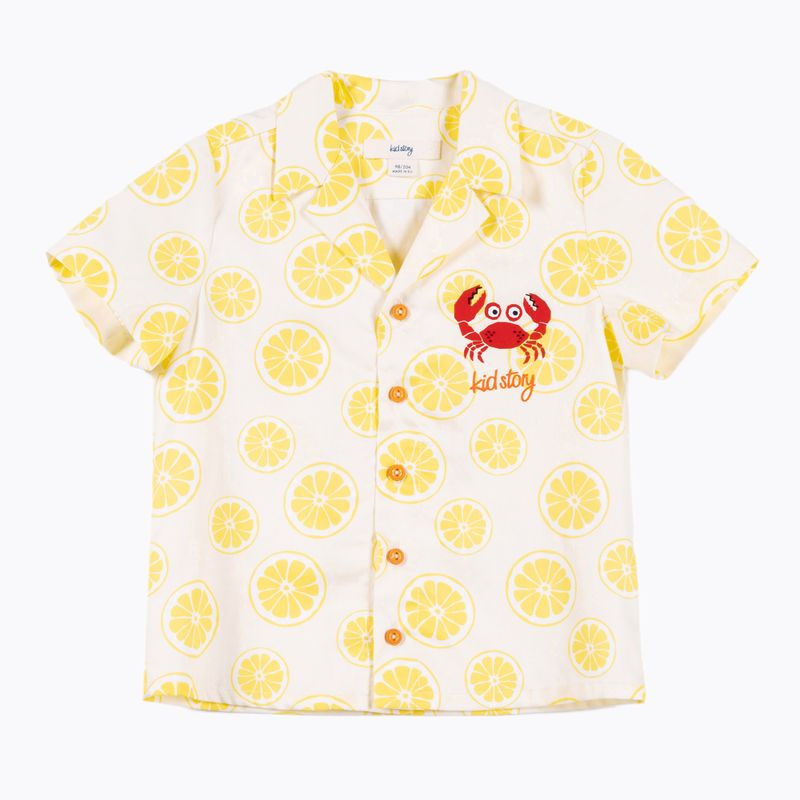 Komplet dziecięcy KID STORY Koszula i Spodenki lime paradise 5