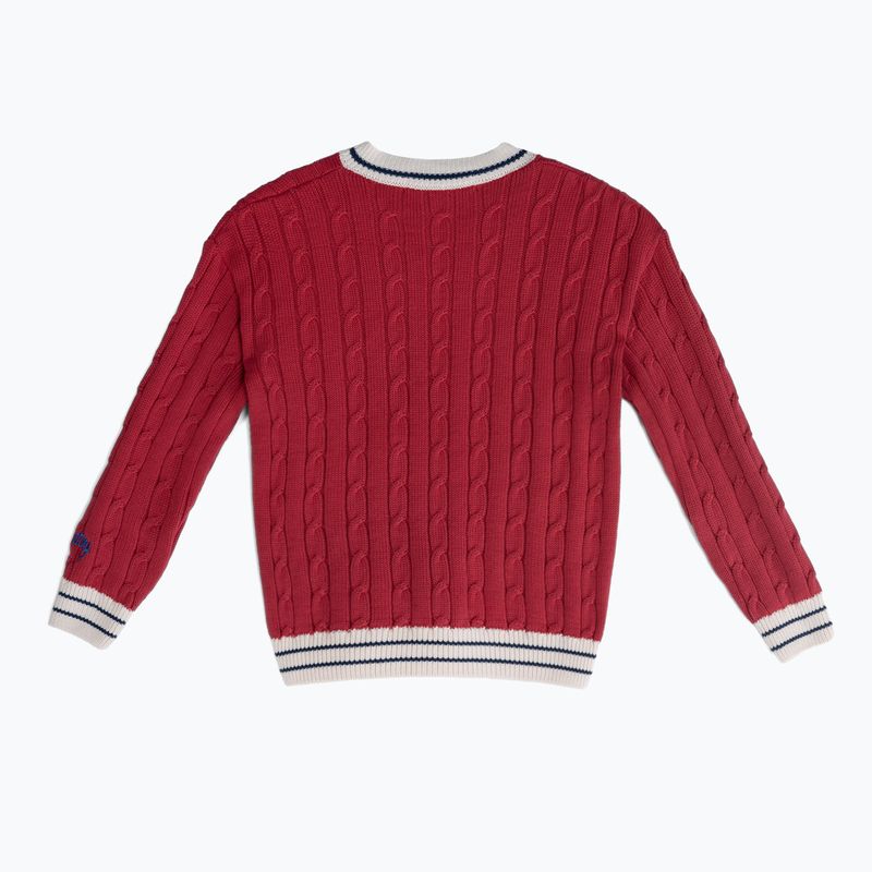 Sweter dziecięcy KID STORY Bawełna organiczna red flaming 2