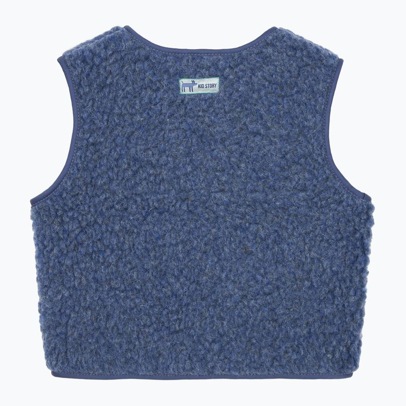 Bezrękawnik dziecięcy KID STORY Merino denim 2