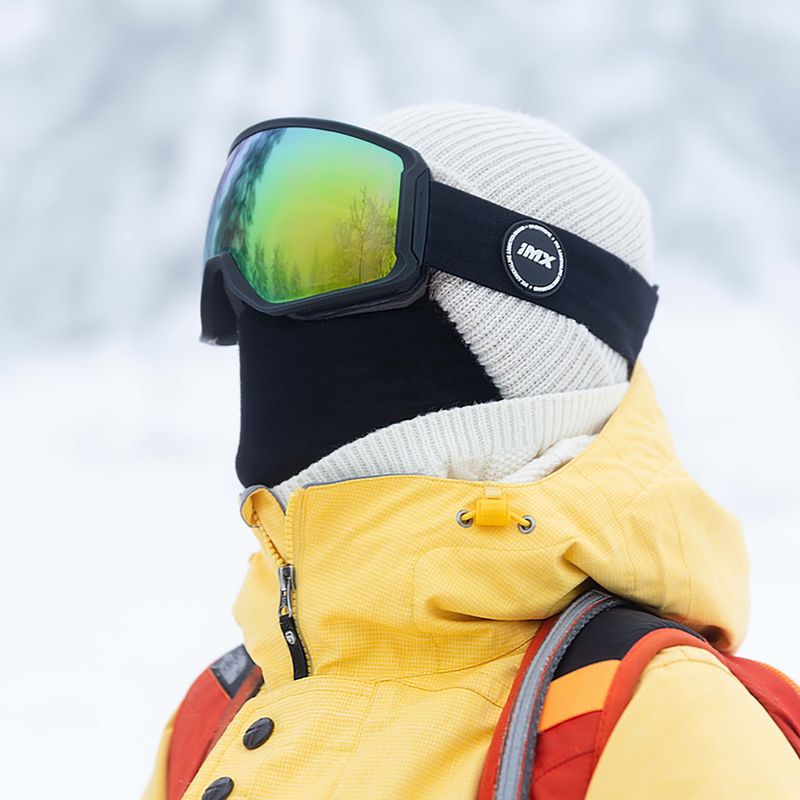 Gogle narciarskie IMX Peak black matt/black/green irridium/bown 5