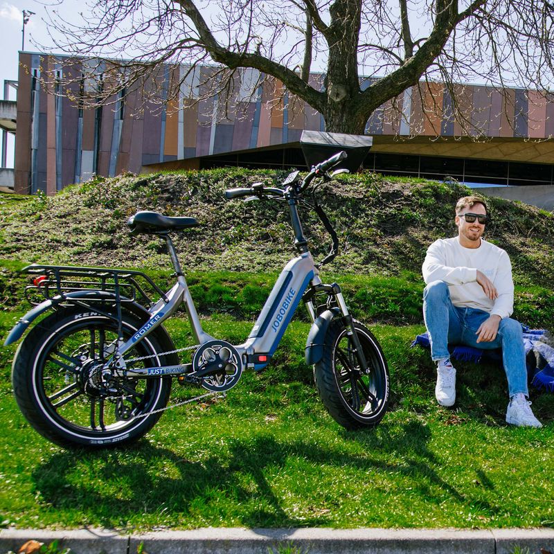 Rower elektryczny JOBOBIKE Romer 48V 14Ah szary 6