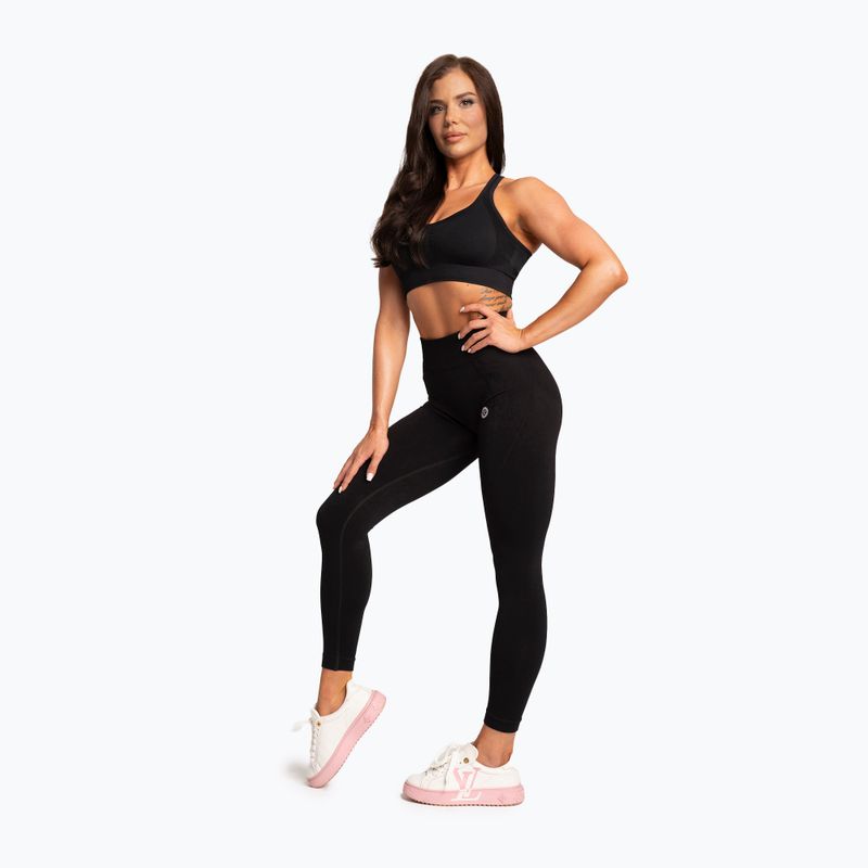 Legginsy damskie Gym Glamour Basic Scrunch black 2