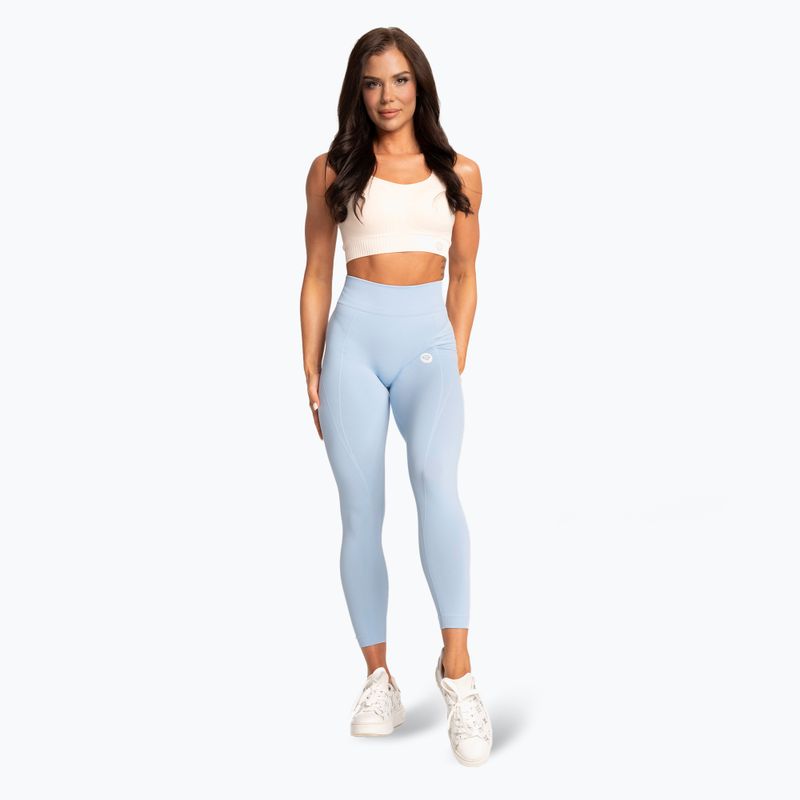 Legginsy damskie Gym Glamour Basic Scrunch blue 2