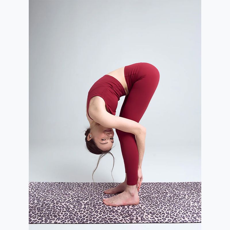 Legginsy do jogi damskie JoyInMe Oneness Ease 7/8 red wine 4