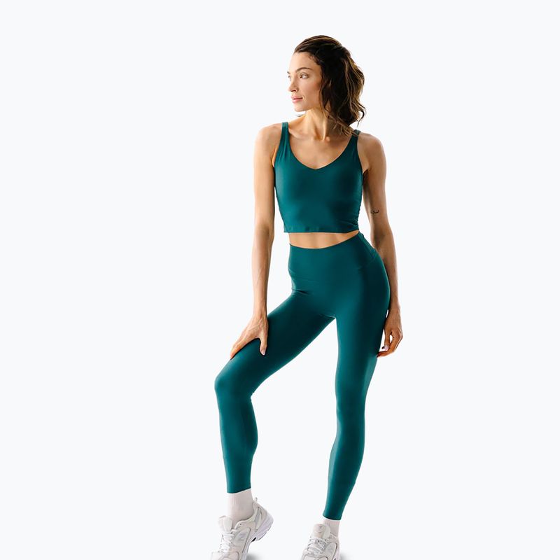 Legginsy do jogi damskie JoyInMe Oneness Ease 7/8 noir green 2