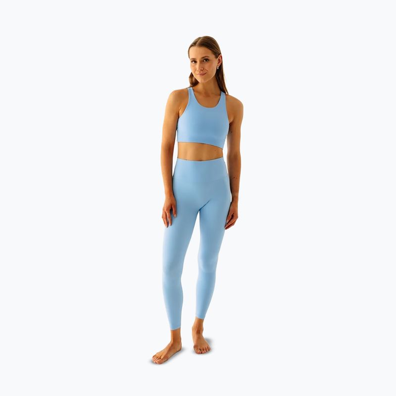 Legginsy do jogi damskie JoyInMe Oneness Yoga 7/8 blue chia 2