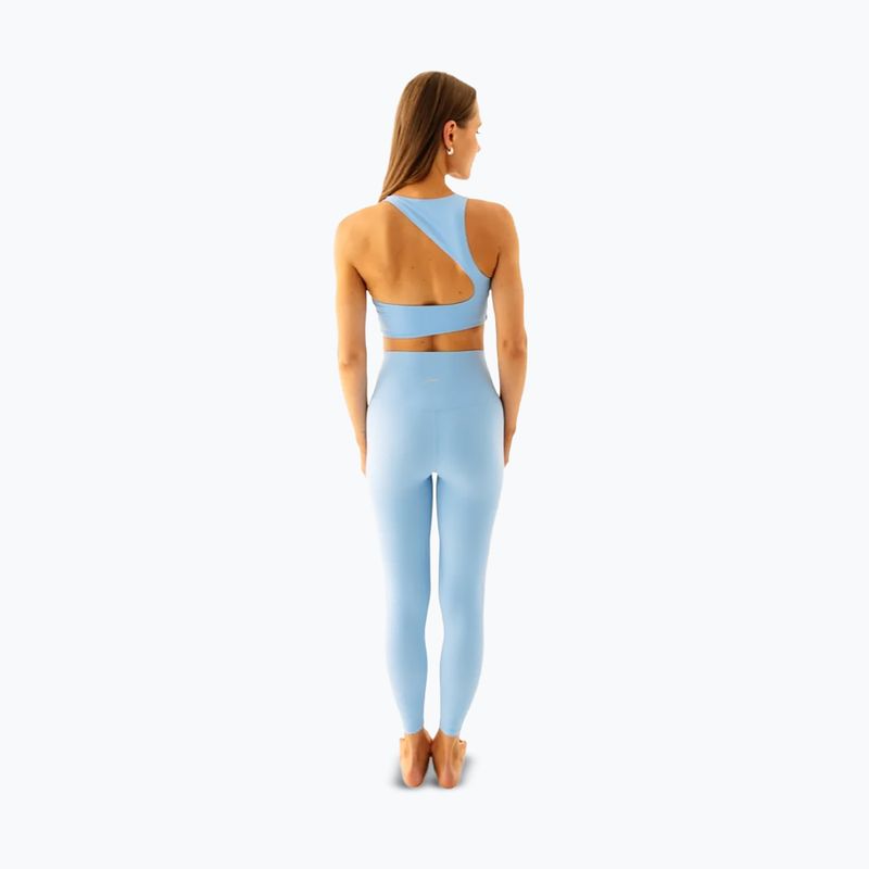 Legginsy do jogi damskie JoyInMe Oneness Yoga 7/8 blue chia 3