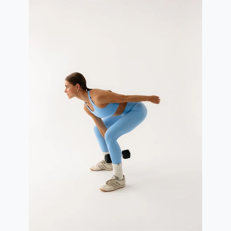 Legginsy do jogi damskie JoyInMe Oneness Yoga 7/8 blue chia 6