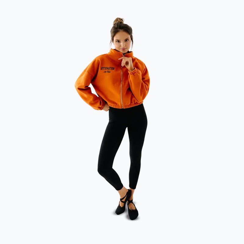 Bluza polarowa damska JoyInMe Zip Flow Sweatshirt pumpkin spice 2