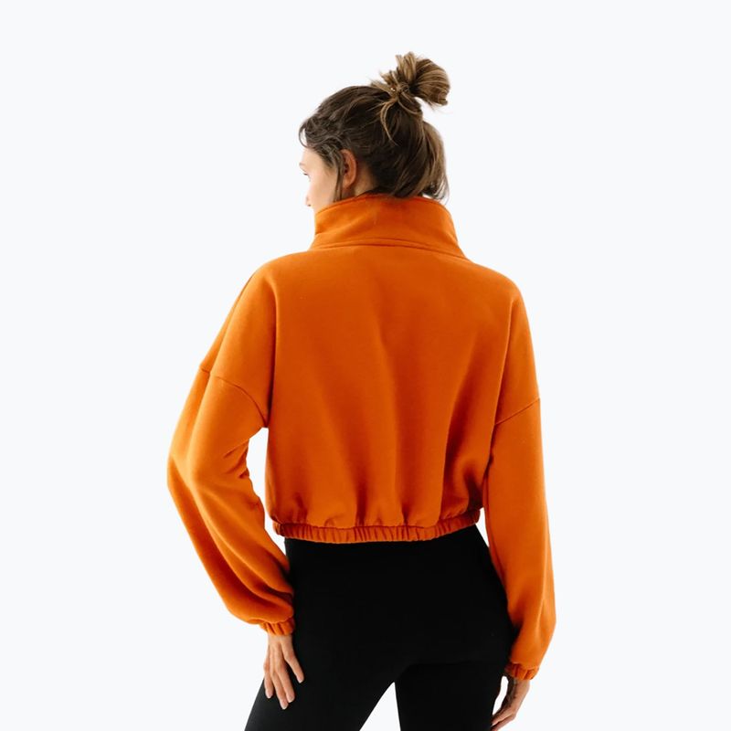 Bluza polarowa damska JoyInMe Zip Flow Sweatshirt pumpkin spice 3