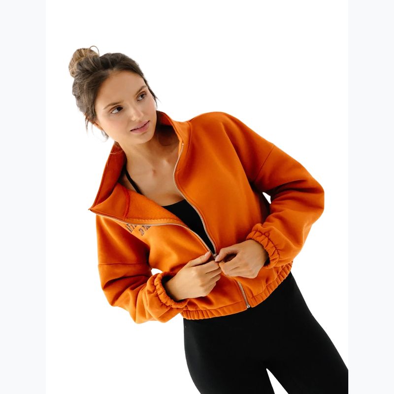 Bluza polarowa damska JoyInMe Zip Flow Sweatshirt pumpkin spice 5