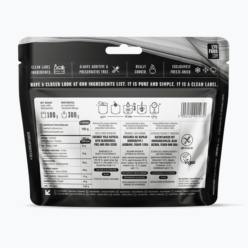 Żywność liofilizowana LYOFOOD Owsianka figowo-jagodowa 300 g 2