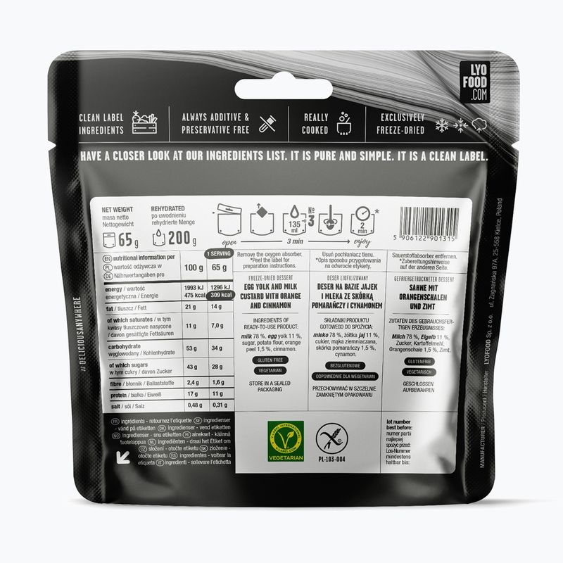 Żywność liofilizowana LYOFOOD Krem Kataloński 200 g 2