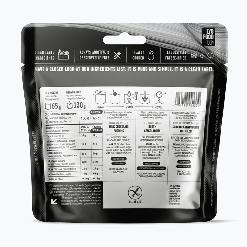 Żywność liofilizowana LYOFOOD Pudding Czekoladowy 130 g 2