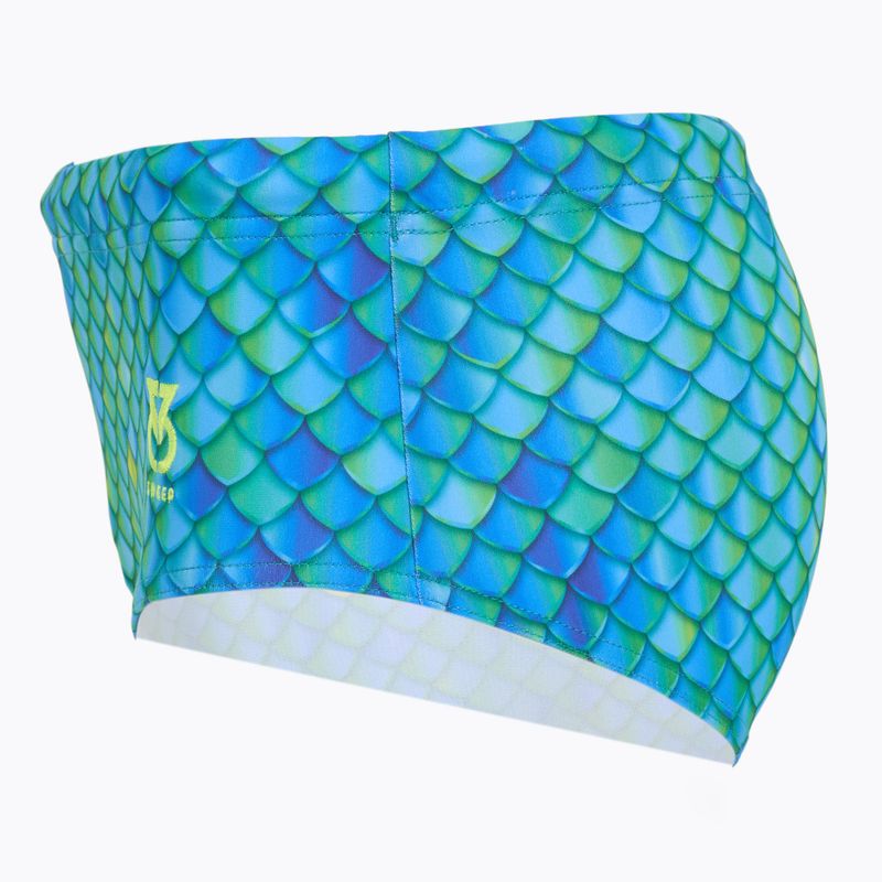 Bokserki pływackie męskie SWEEP Aqua Hippos niebieski/żółty/zielony 2