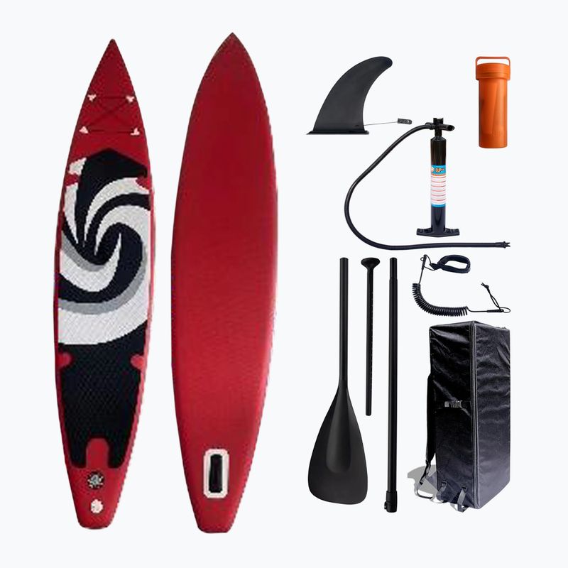 Zestaw deska SUP pompowana Extralink 1046 12'4" czerwony 13