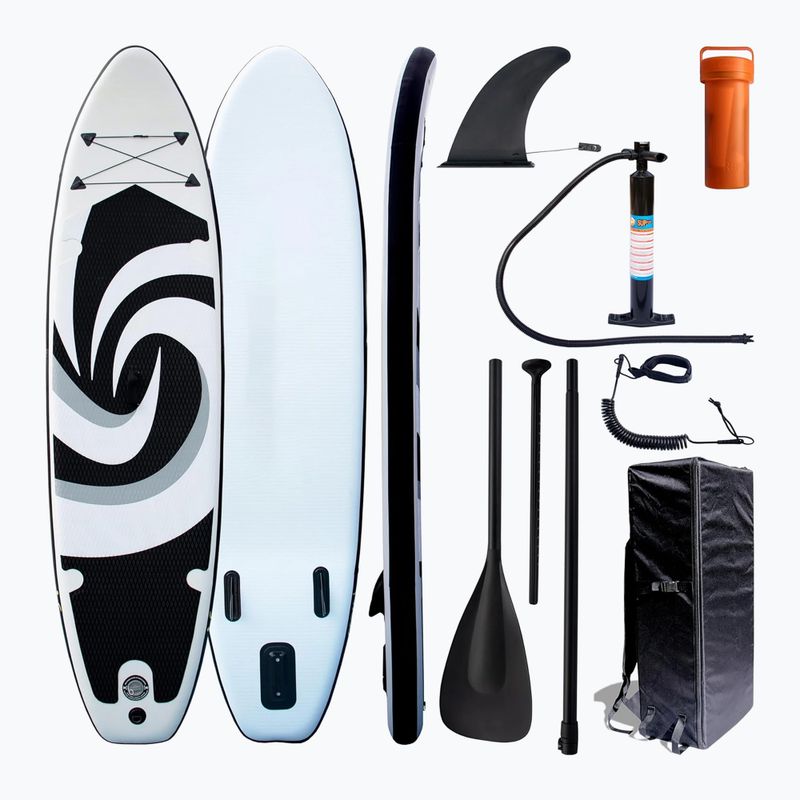 Zestaw deska SUP pompowana Extralink 1010 11'5" czarny/biały 6