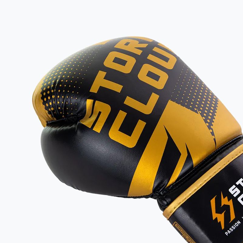 Rękawice bokserskie StormCloud Bolt 3.0 black/gold 6