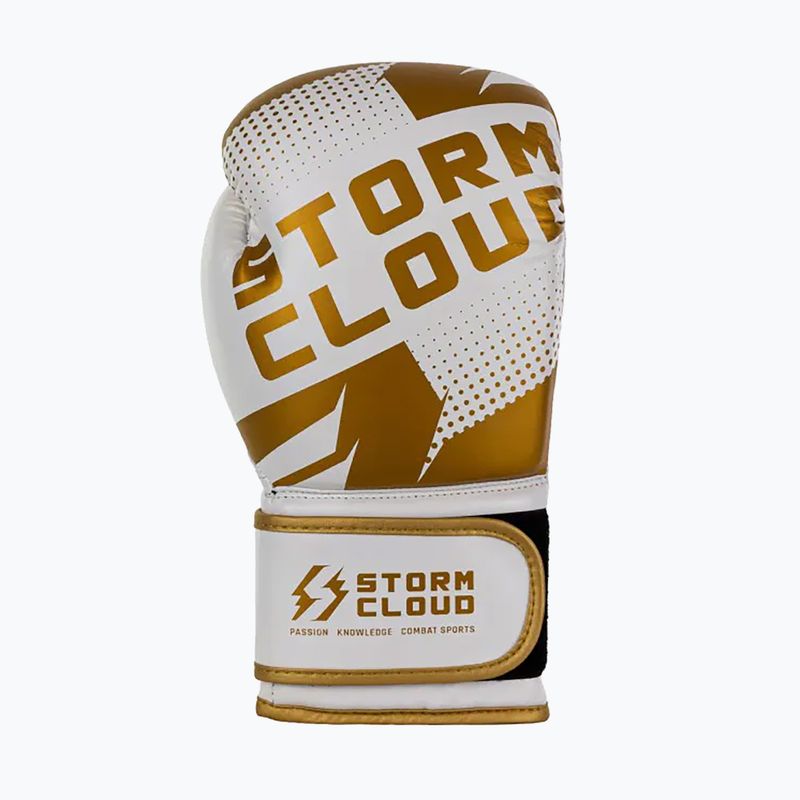 Rękawice bokserskie StormCloud Bolt 3.0 white/gold 4
