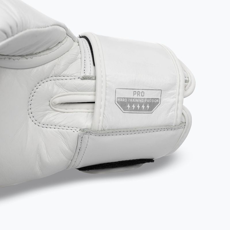 Rękawice bokserskie StormCloud Muay Thai Blizzard 2.0 white/silver 8