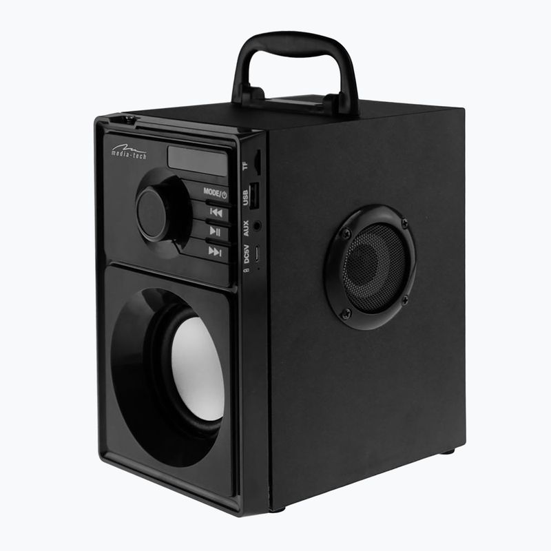 Głośnik mobilny Media-Tech Boombox Silver czarny/srebrny 2
