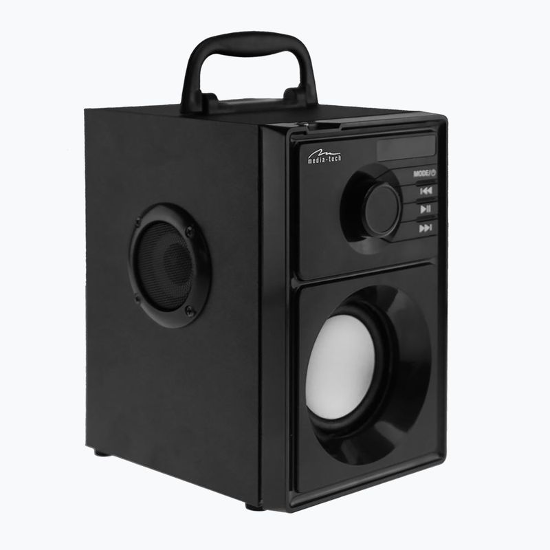 Głośnik mobilny Media-Tech Boombox Silver czarny/srebrny 3