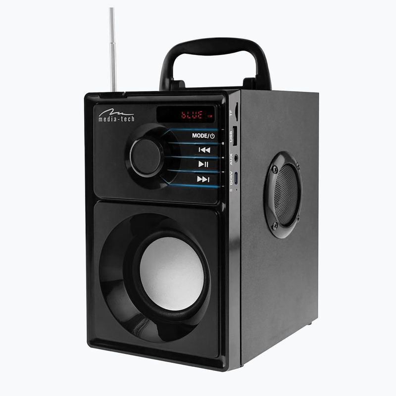 Głośnik mobilny Media-Tech Boombox Silver czarny/srebrny 4
