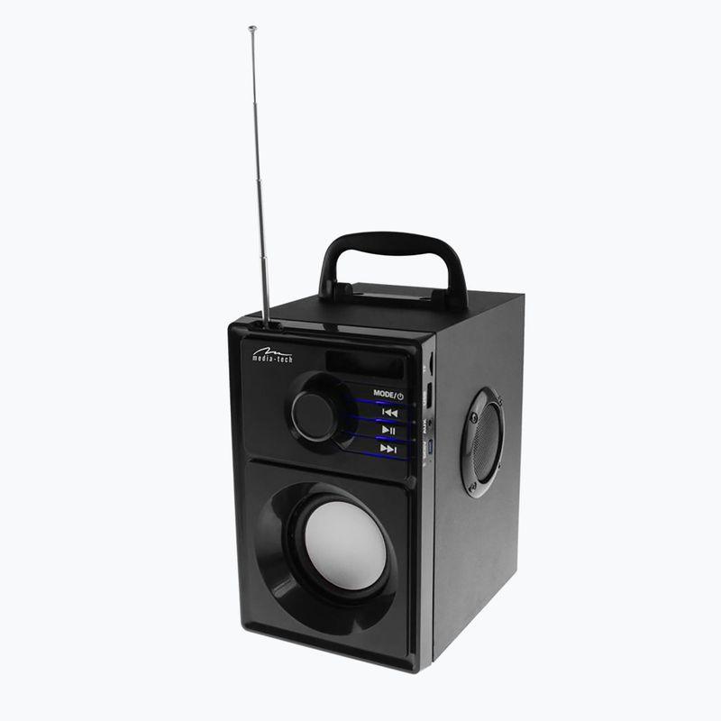 Głośnik mobilny Media-Tech Boombox Silver czarny/srebrny 5
