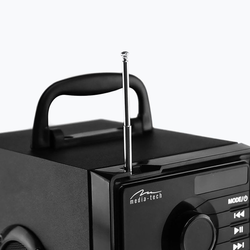 Głośnik mobilny Media-Tech Boombox Silver czarny/srebrny 6