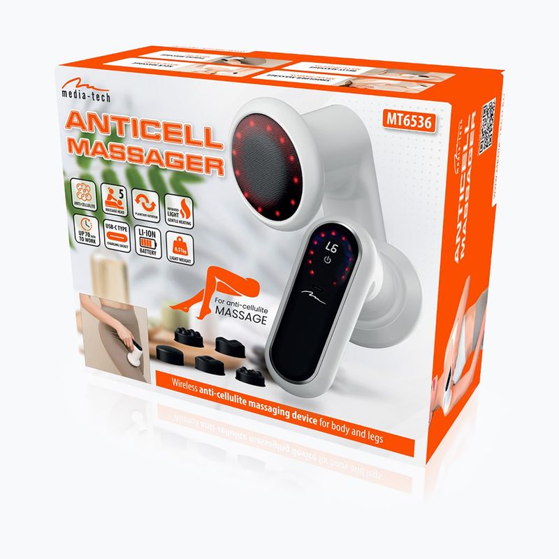Masażer Media-Tech Anticell biały/czarny 7