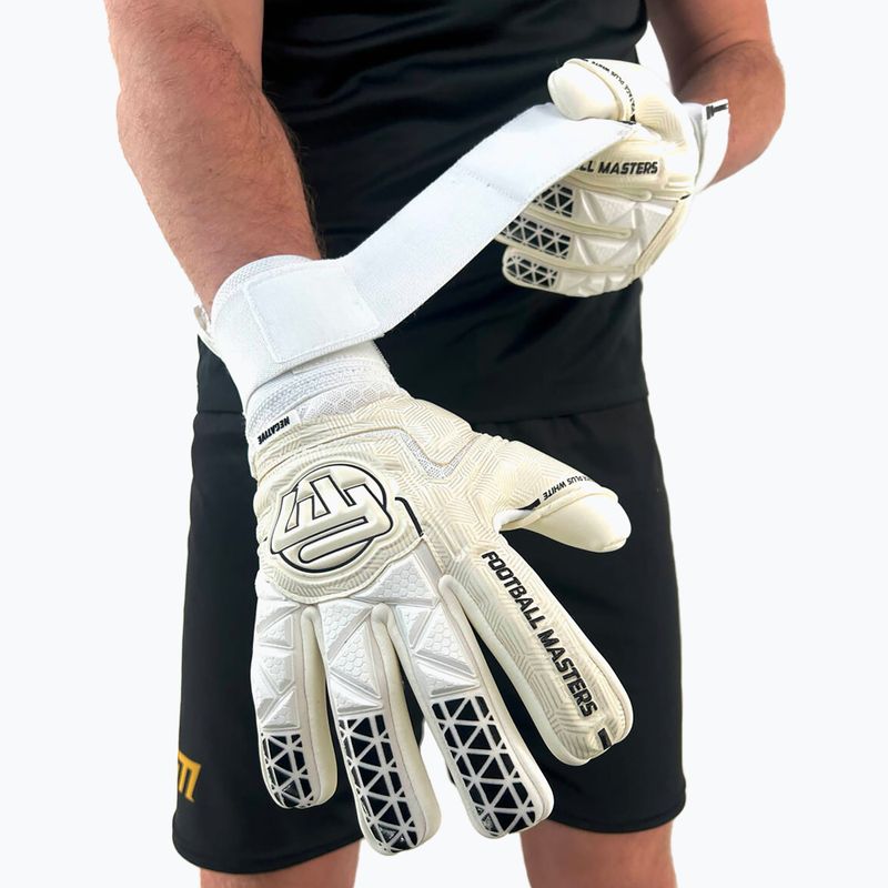 Rękawice bramkarskie Football Masters Voltage Plus NC white 4