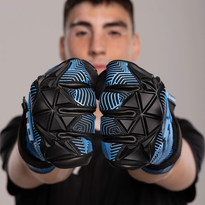 Rękawice bramkarskie Football Masters Varis X Pro NC black/blue 6