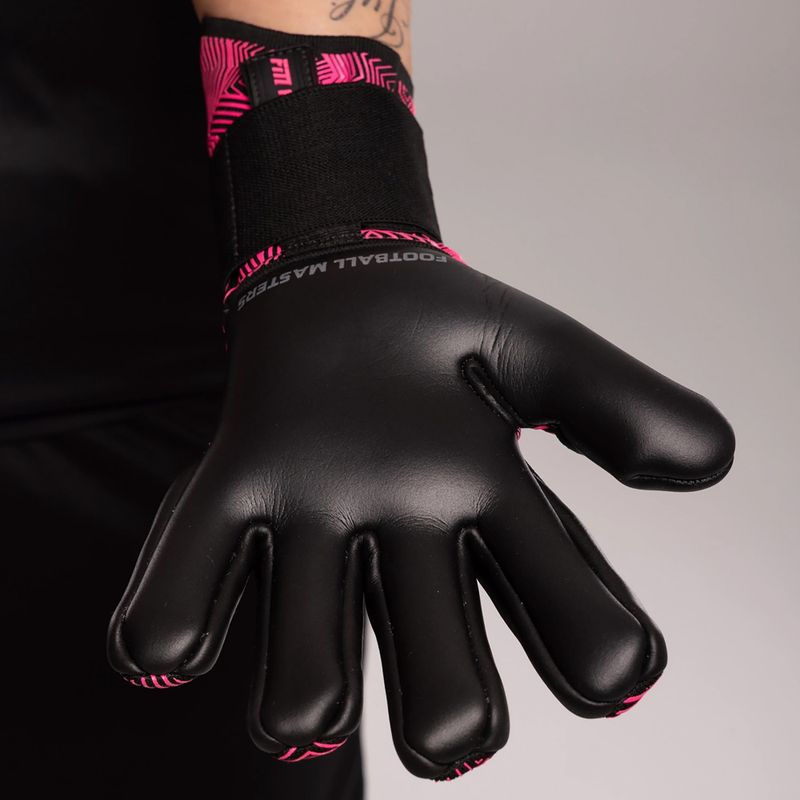 Rękawice bramkarskie Football Masters Varis X Pro NC black/pink 5