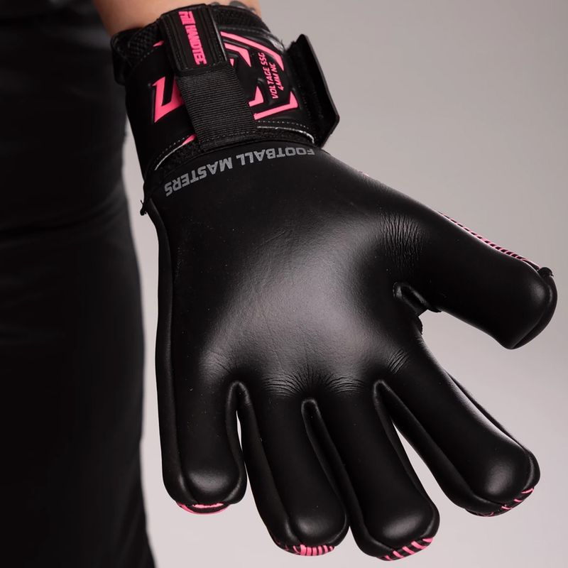 Rękawice bramkarskie Football Masters Varis X NC black/pink 7