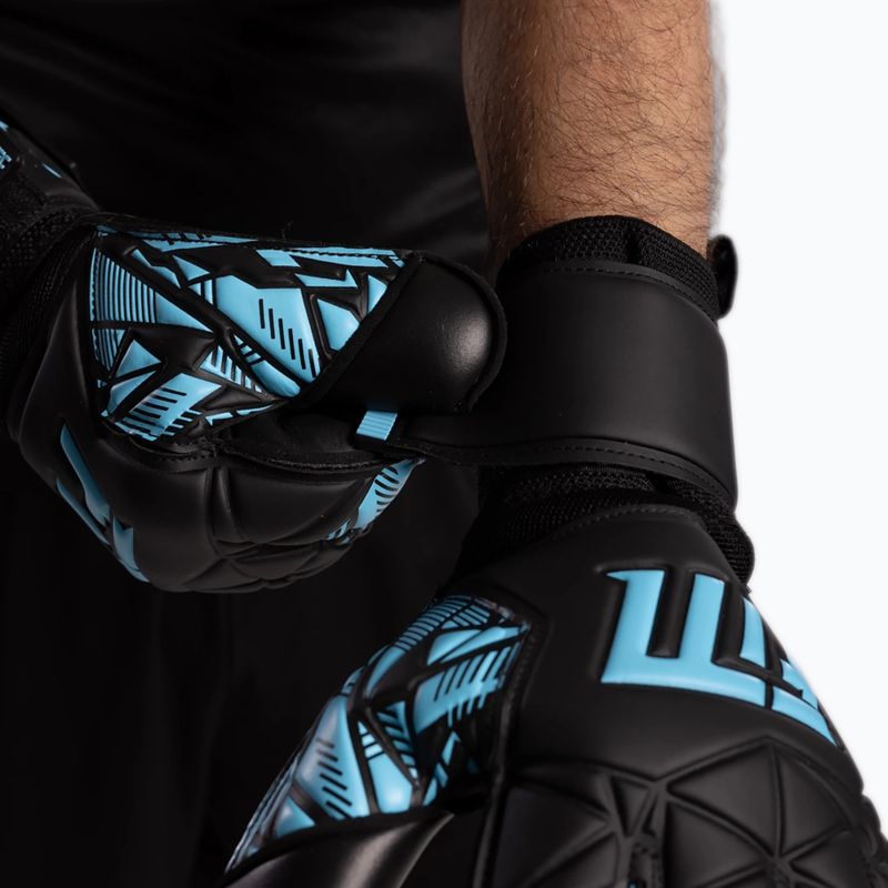 Rękawice bramkarskie Football Masters Invictus X Training black/blue 7
