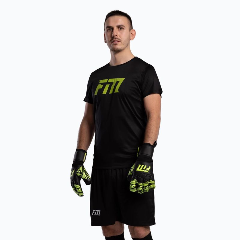 Rękawice bramkarskie Football Masters Invictus X Training black/green 3