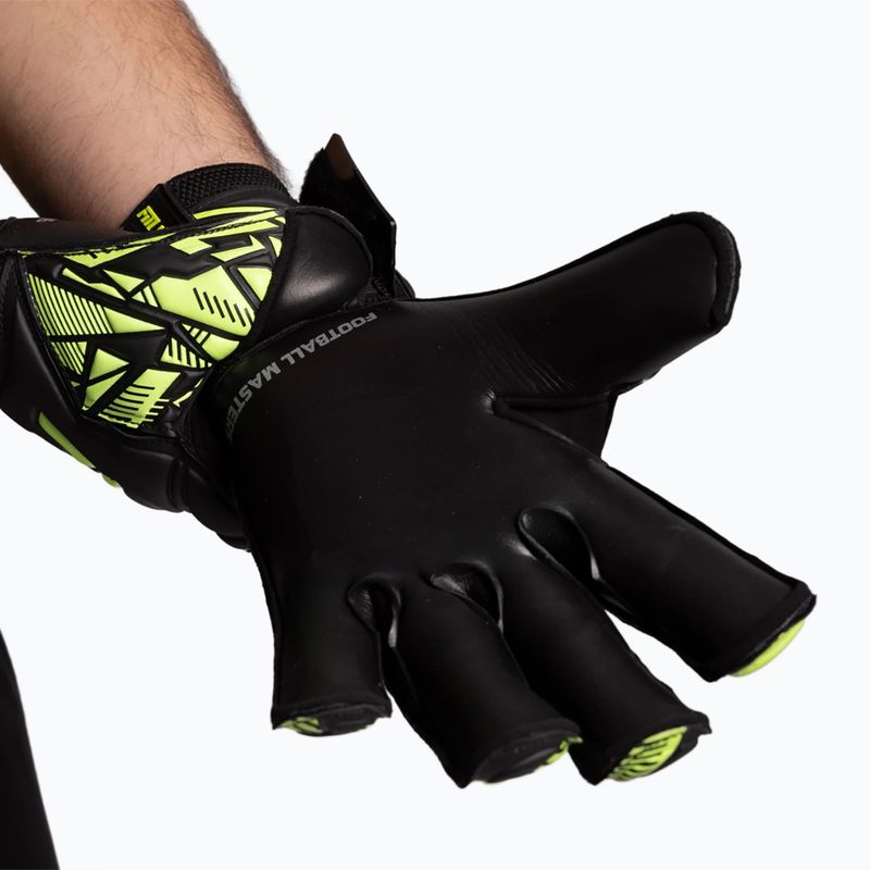 Rękawice bramkarskie Football Masters Invictus X Training black/green 4