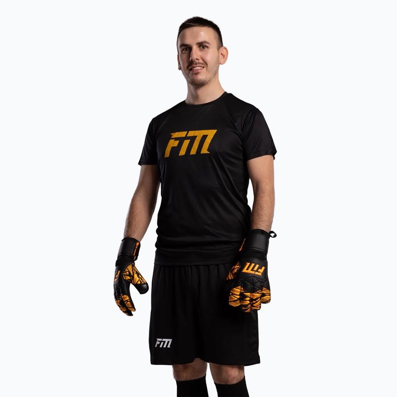 Rękawice bramkarskie Football Masters Invictus X Training black/orange 2