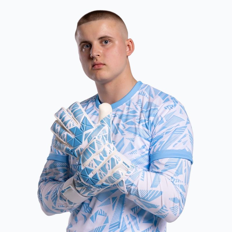 Rękawice bramkarskie Football Masters Invictus X PRO white/blue 2