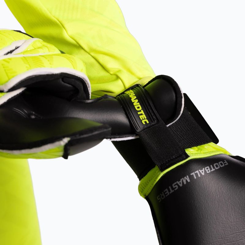 Rękawice bramkarskie Football Masters Invictus X PRO yellow fluo 7