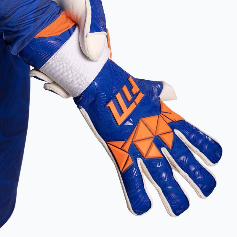 Rękawice bramkarskie Football Masters Invictus X PRO blue/orange 4