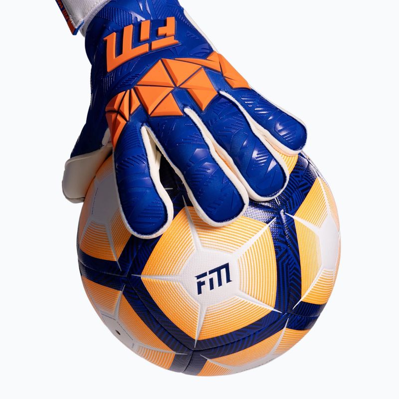 Rękawice bramkarskie Football Masters Invictus X PRO blue/orange 7