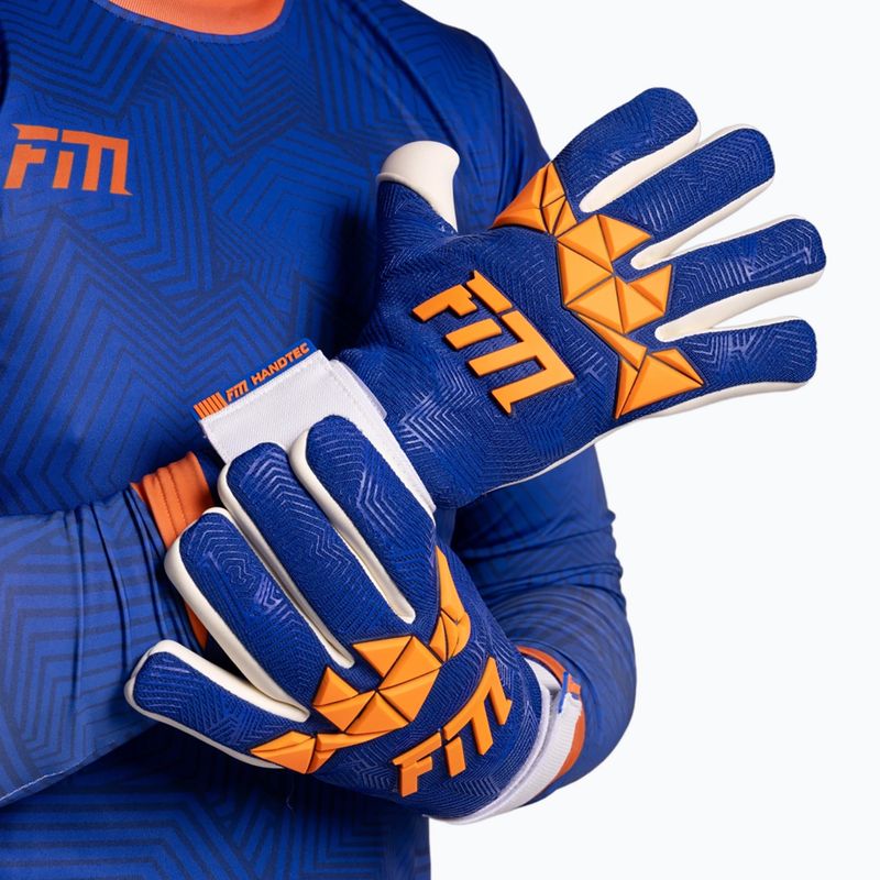 Rękawice bramkarskie Football Masters Varis X PRO blue/orange 7