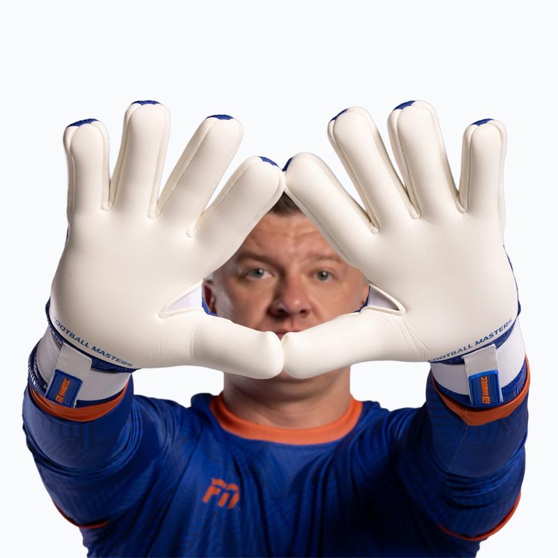 Rękawice bramkarskie Football Masters Varis X PRO blue/orange 8