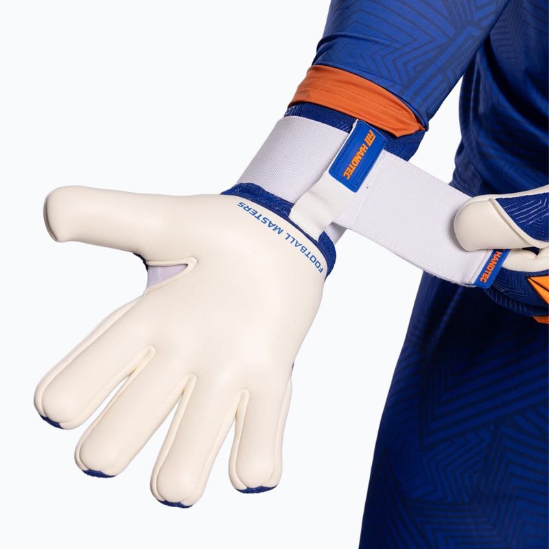 Rękawice bramkarskie Football Masters Varis X PRO blue/orange 9