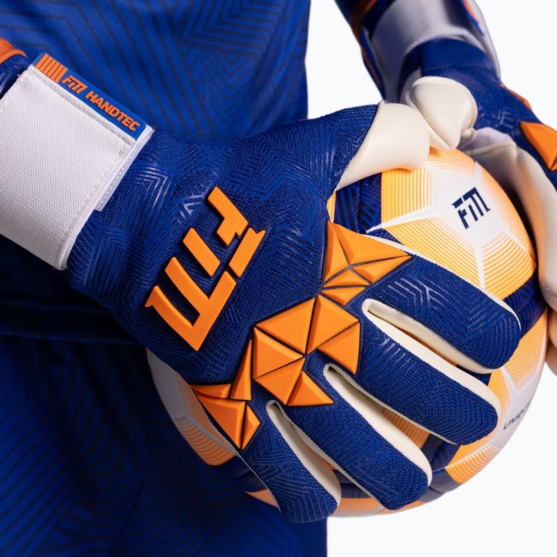 Rękawice bramkarskie Football Masters Varis X PRO blue/orange 10