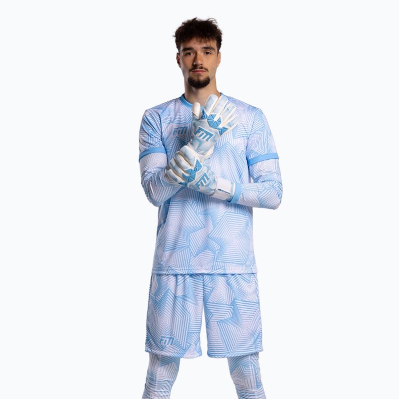 Rękawice bramkarskie Football Masters Varis X PRO white/blue 2
