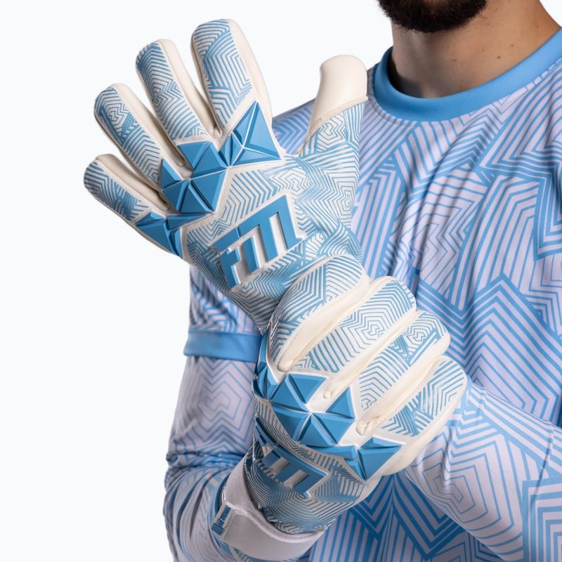 Rękawice bramkarskie Football Masters Varis X PRO white/blue 6