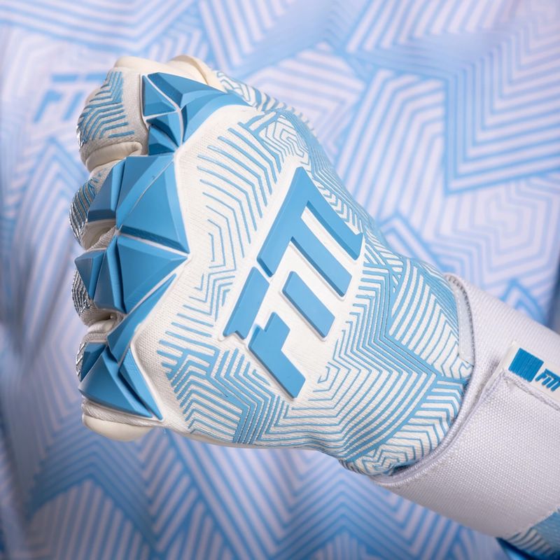 Rękawice bramkarskie Football Masters Varis X PRO white/blue 7